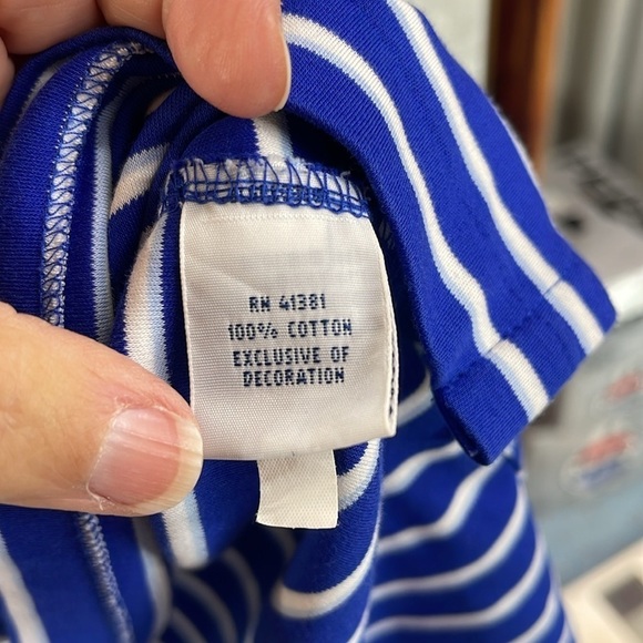PIMA SOFT TOUCH Polo Ralph Lauren Men’s XXL Short Sleeve Polo Blue/ White‎ STRIP - Picture 10 of 15